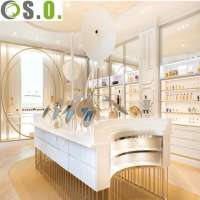 OEM cosmetic display showcase for makeup shop