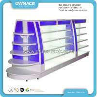 Fashion New Arrival Cosmetic Products Display Stands Island Shelf for Cosmetics