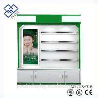 Fashion cabinets display case eyebrow cosmetic kiosk shopping mall make up showcase furniture